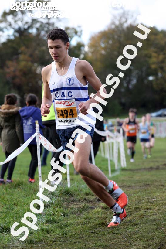 Mens under-17s National Cross Country Relay, Berry Hill Park, Mansfield. Photo:  David T. Hewitson/Sports for All Pics
